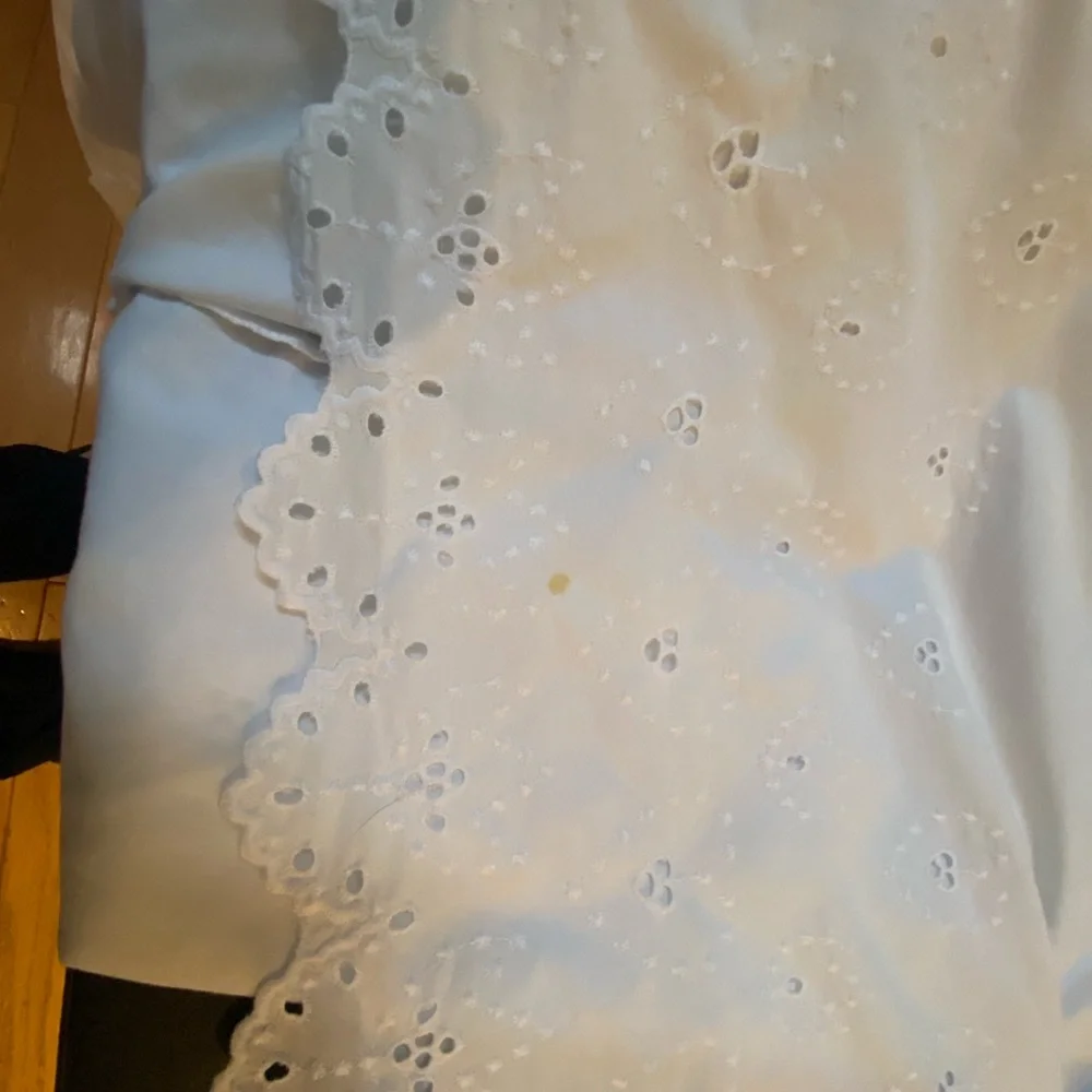 White Eyelet Cotton Bedskirt